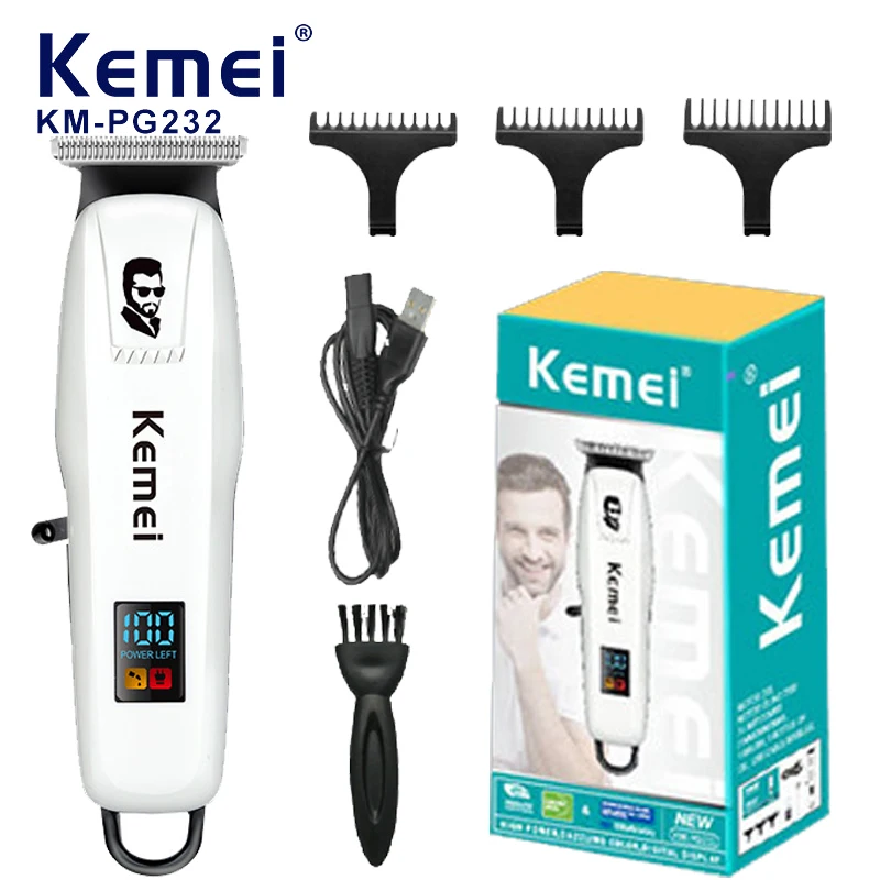 

Профессиональная машинка для стрижки волос Kemei, электрическая машинка для стрижки волос, беспроводной триммер для мужчин, перезаряжаемая бритва, инструмент для укладки