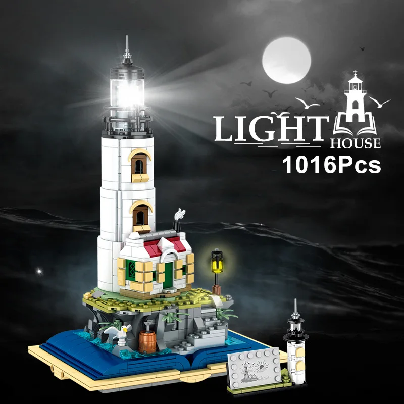City Series 1016Pcs Lighthouse Book Model Building Blocks Architecture House MOC Bricks DIY Toys Decora Kids Adult Gifts
City Series 1016Pcs Lighthouse Book Model Building Blocks Architecture House MOC Bricks DIY Toys Decora Kids Adult Gifts