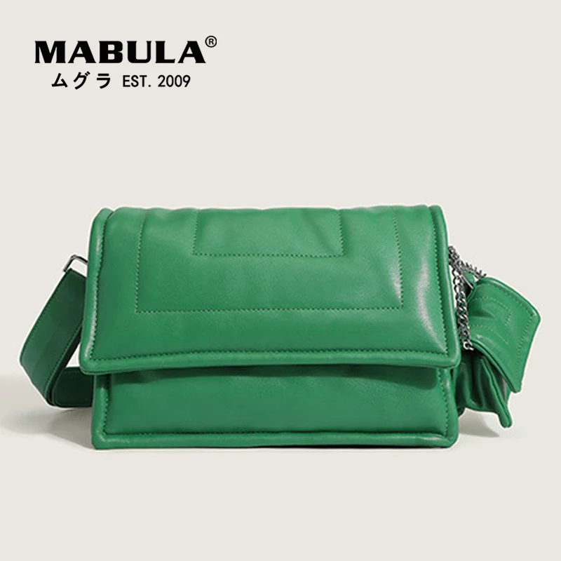 MABULA Down Padded Leather Casual Women Shoulder Bags Winter Soft Pillow Flip Crossbody Bag Simple Solid Purse Tote Handbags
MABULA Down Padded Leather Casual Women Shoulder Bags Winter Soft Pillow Flip Crossbody Bag Simple Solid Purse Tote Handbags