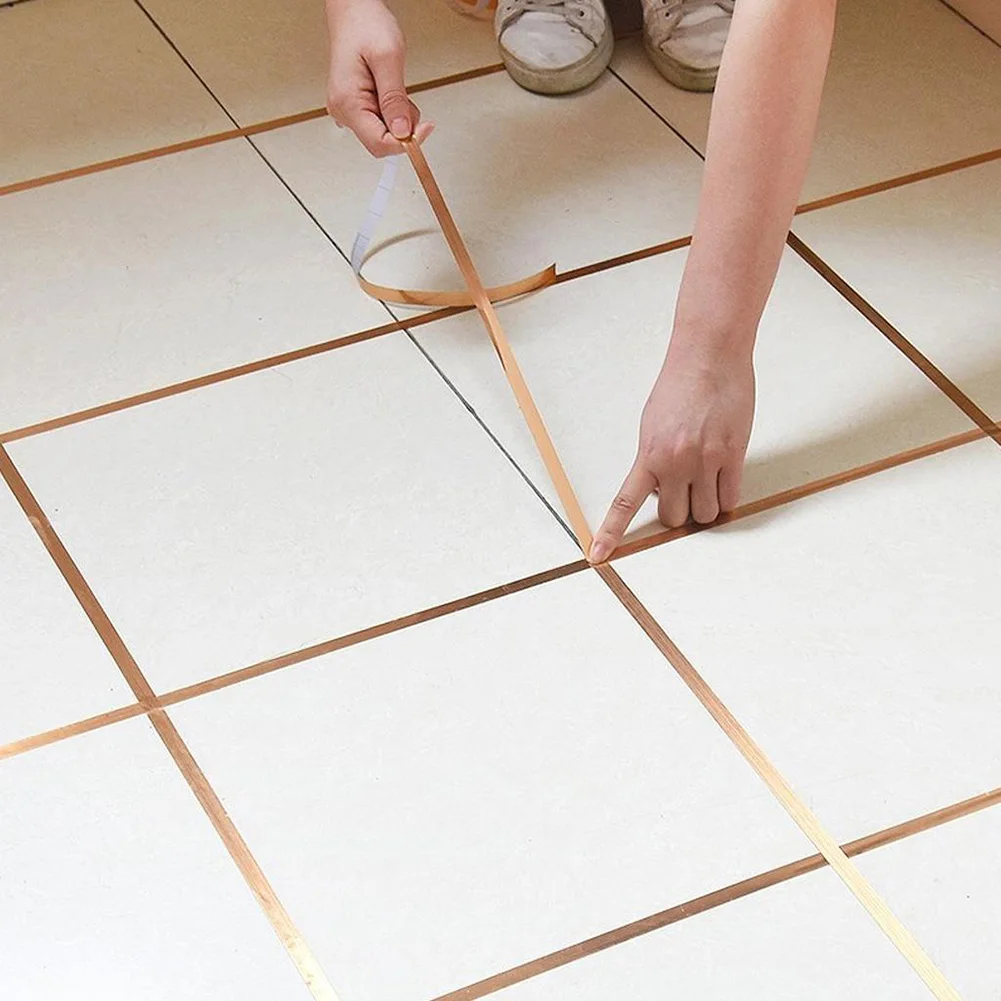 50M Foil Self Adhesive Tile Sticker Waterproof Gap Sealing Tape Strip for Wall Floor Ceiling Furniture Edge DIY Home Decor Decal
50M Foil Self Adhesive Tile Sticker Waterproof Gap Sealing Tape Strip for Wall Floor Ceiling Furniture Edge DIY Home Decor Decal
