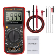 AN881B+ Digital Multimeter Professional Auto Tester 6000 Counts NCV Non-Contact Voltage Detection Transistor Tester Multimetro
AN881B+ Digital Multimeter Professional Auto Tester 6000 Counts NCV Non-Contact Voltage Detection Transistor Tester Multimetro