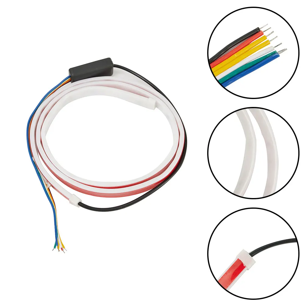 120cm Car Rear Trunk Tail Light Colorful Dynamic Reverse LED Strip 12V Brake Follow Turn Signal Strip Lamp Car Trunk Lighting
120cm Car Rear Trunk Tail Light Colorful Dynamic Reverse LED Strip 12V Brake Follow Turn Signal Strip Lamp Car Trunk Lighting
