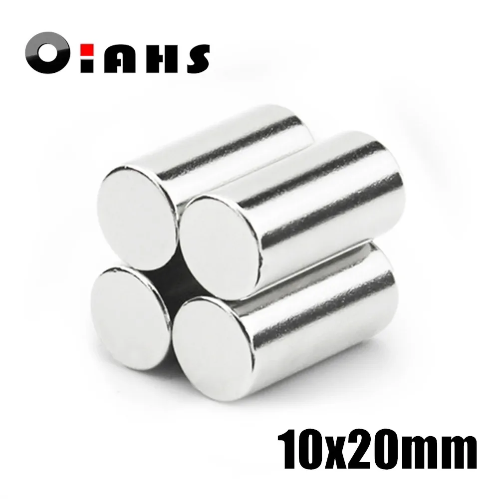 

2-50pcs 10x20mm Super Powerful Strong Bulk Small Round NdFeB Neodymium Disc Magnets Dia 10*20mm N35 Rare Earth NdFeB Magnet