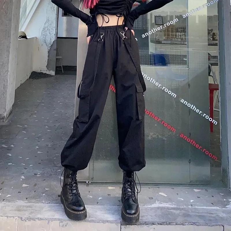 Cargo Pants Women Gothic Harem Trousers Solid Hip Hop Vintage American Dark Academic Harajuku Pants Pocket Streetwear
Cargo Pants Women Gothic Harem Trousers Solid Hip Hop Vintage American Dark Academic Harajuku Pants Pocket Streetwear
