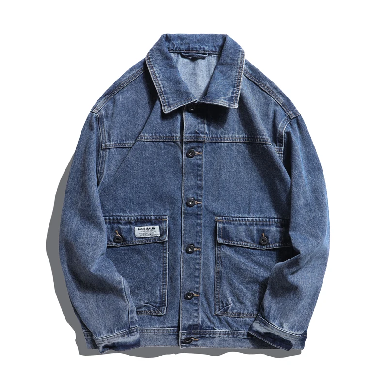 Fashion New Jean Jacket Men Turn Down Collar Denim Outerwear Cotton Bomber Denim Jacket Men Vintage Jean Coats Streetwear
Fashion New Jean Jacket Men Turn Down Collar Denim Outerwear Cotton Bomber Denim Jacket Men Vintage Jean Coats Streetwear