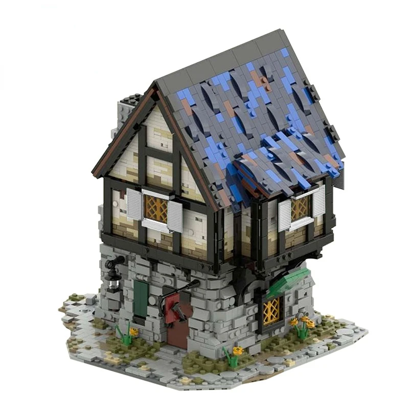 MOC The Medieval Smithy Building Blocks Set Blacksmith Shop Architecture House Bricks Toys For Children Birthday Xmas Gifts
MOC The Medieval Smithy Building Blocks Set Blacksmith Shop Architecture House Bricks Toys For Children Birthday Xmas Gifts