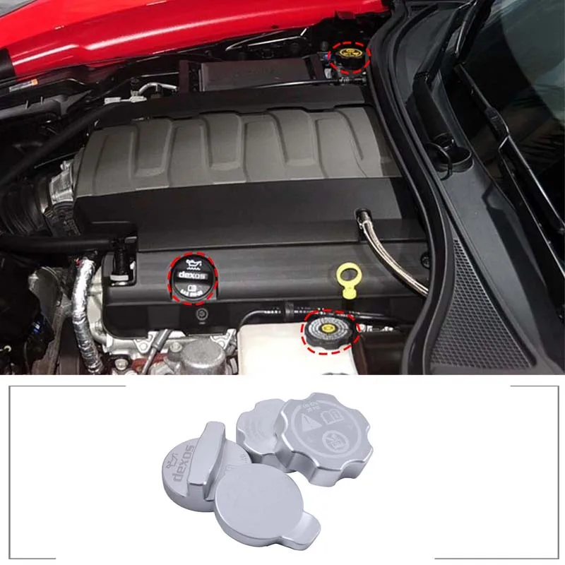 For Chevrolet Corvette C7 2014-2019 aluminum Silver/Red Car engine room oil cap Fluid Reservoir Water Tank Cover Car Accessories
For Chevrolet Corvette C7 2014-2019 aluminum Silver/Red Car engine room oil cap Fluid Reservoir Water Tank Cover Car Accessories