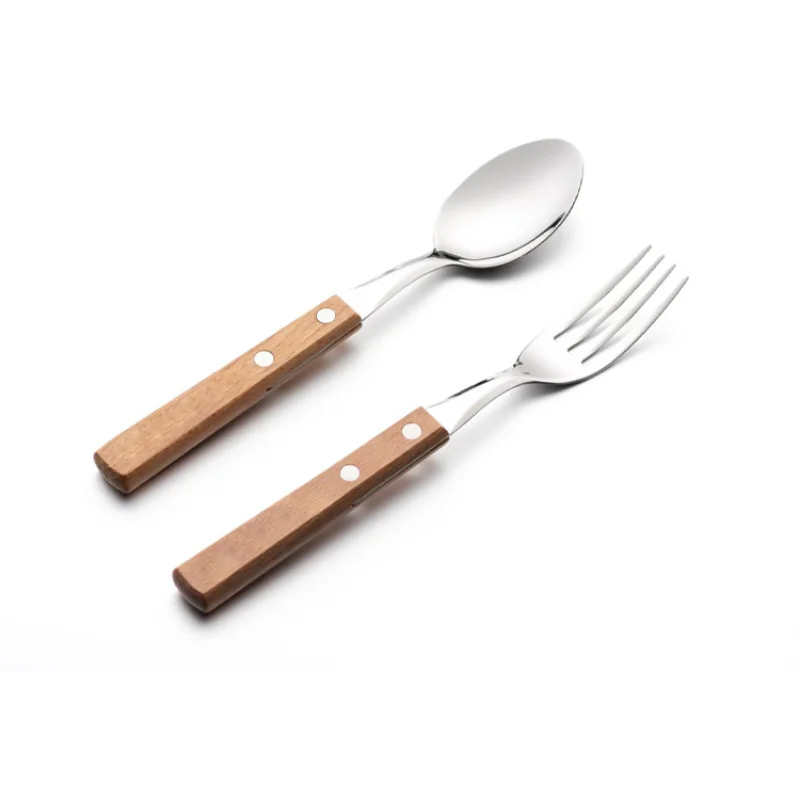 Knife Fork Teaspoon with Wooden Handle 304 Stainless Steel Cutlery Set Tableware Dinnerware Home Flatware Kitchen
Knife Fork Teaspoon with Wooden Handle 304 Stainless Steel Cutlery Set Tableware Dinnerware Home Flatware Kitchen