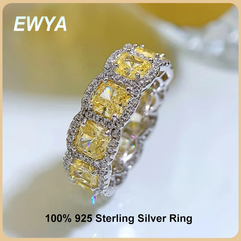 EWYA S925 серебряные обручальные кольца с цирконом кольцо с высокоуглеродистым бриллиантом в ряд для женщин изысканное ювелирное изделие обручальное кольцо подарок Вечерние
EWYA S925 серебряные обручальные кольца с цирконом кольцо с высокоуглеродистым бриллиантом в ряд для женщин изысканное ювелирное изделие обручальное кольцо подарок Вечерние