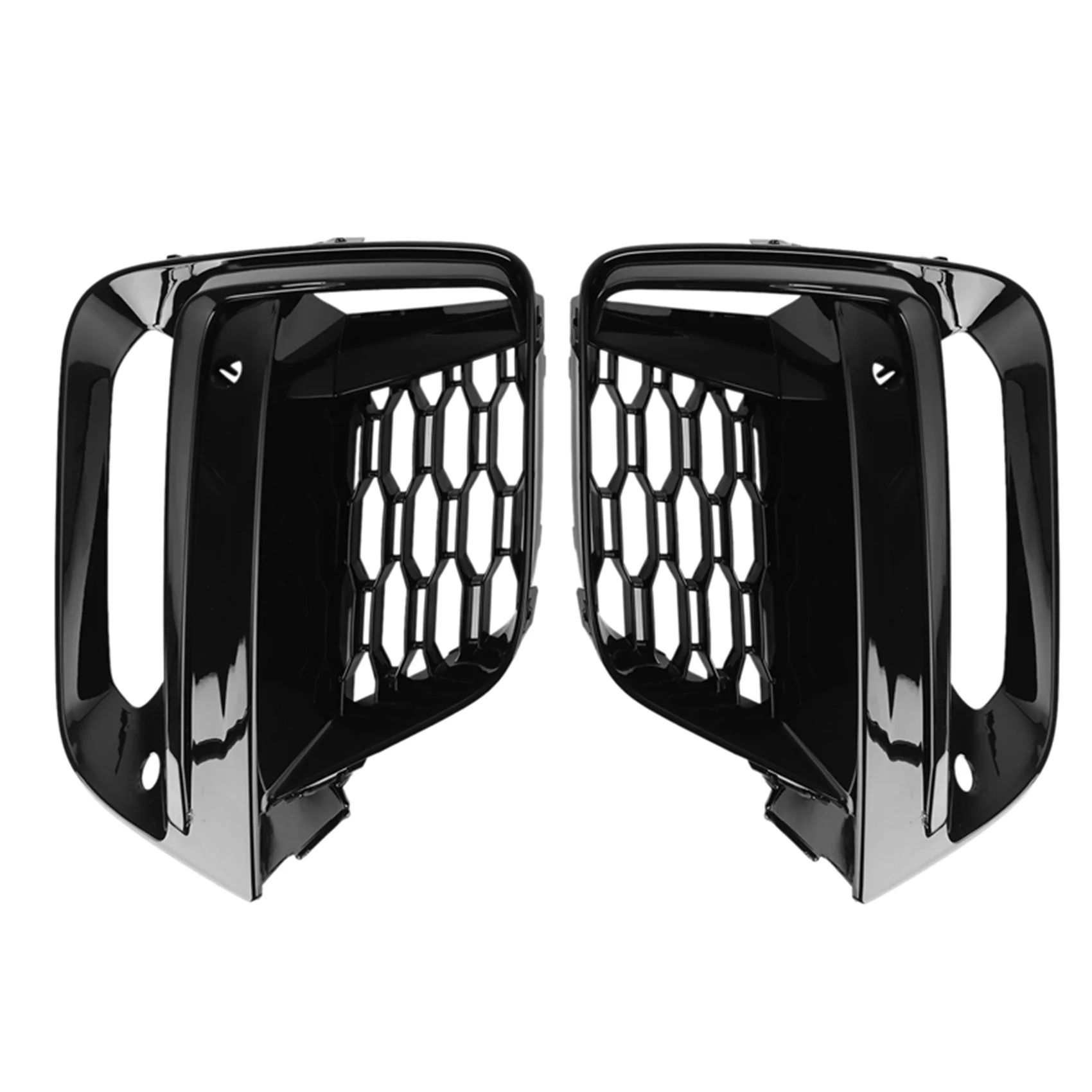 

1Pair Front Bumper Fog Light Grille Trim Frame for BMW X3 G01 X4 G01 G02 G08 18-2020 Exterior Cover (with Fog Lamp Hole)