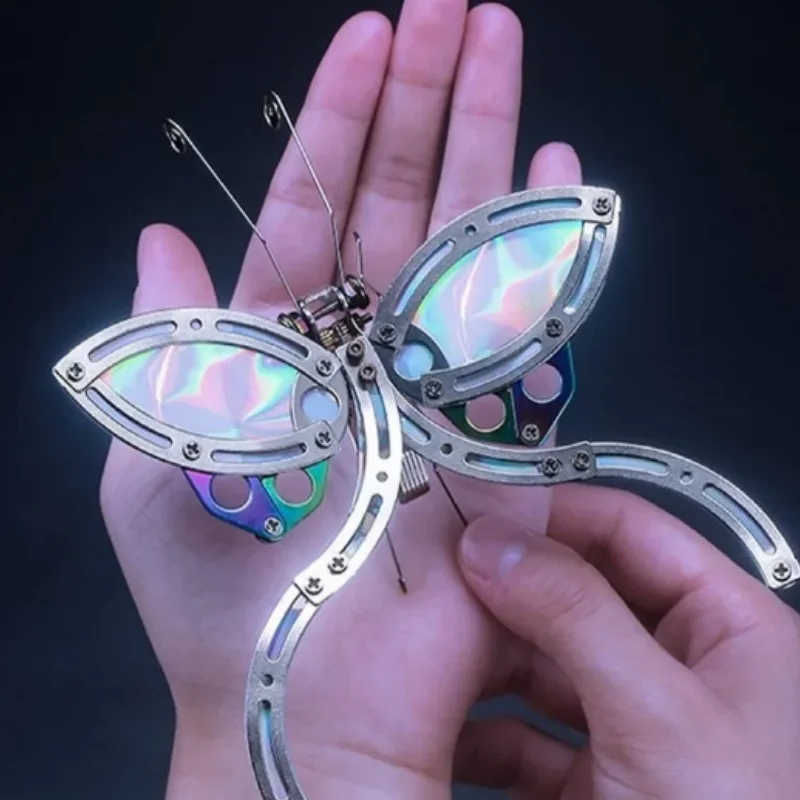 

95pcs Steampunk Mechanical Butterfly Model kit DIY Metal Assembly Handmade Steampunk 3D Puzzle Assemble toys for Kids Adults