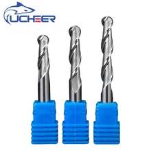 UCHEER 1pcs 4/6mm 2 Flute Spiral Ball Nose End Mill CNC Router Bits for Wood Tungsten Carbide Milling Route Tool
UCHEER 1pcs 4/6mm 2 Flute Spiral Ball Nose End Mill CNC Router Bits for Wood Tungsten Carbide Milling Route Tool
