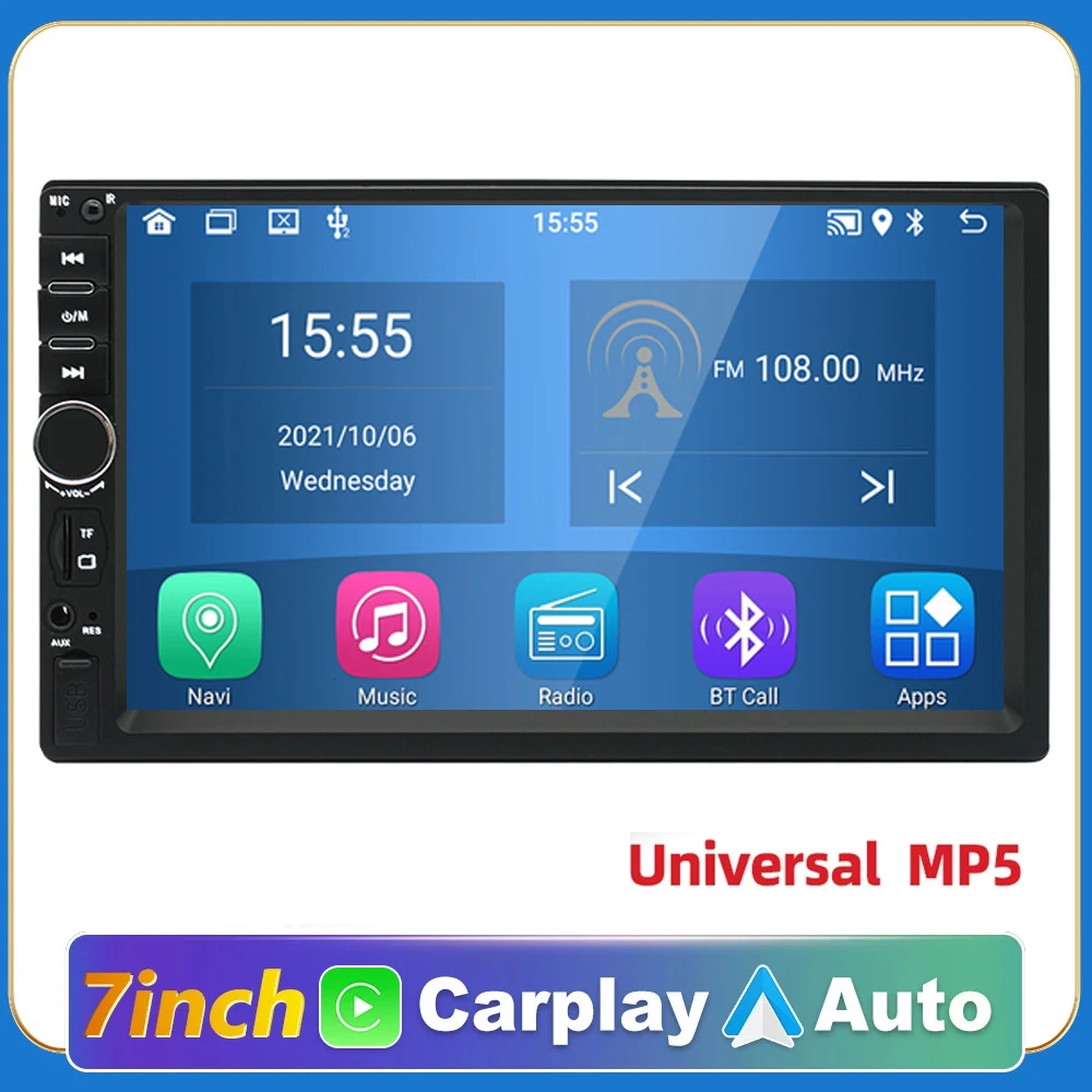 2din Android Auto Carplay Stereo 7inch Car Radio 2DIN Touch Screen Multimedia Bluetooth USB TF FM Radio Autoradio MP5 Player
2din Android Auto Carplay Stereo 7inch Car Radio 2DIN Touch Screen Multimedia Bluetooth USB TF FM Radio Autoradio MP5 Player
