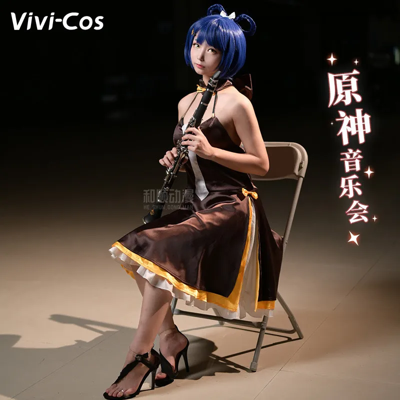 Vivi-Cos, игра геншин ударт сянлинг, концертное платье, косплей, женский костюм, Милая Великолепная одежда, ролевая игра, женское платье на Хэллоуин, Новинка
Vivi-Cos, игра геншин ударт сянлинг, концертное платье, косплей, женский костюм, Милая Великолепная одежда, ролевая игра, женское платье на Хэллоуин, Новинка