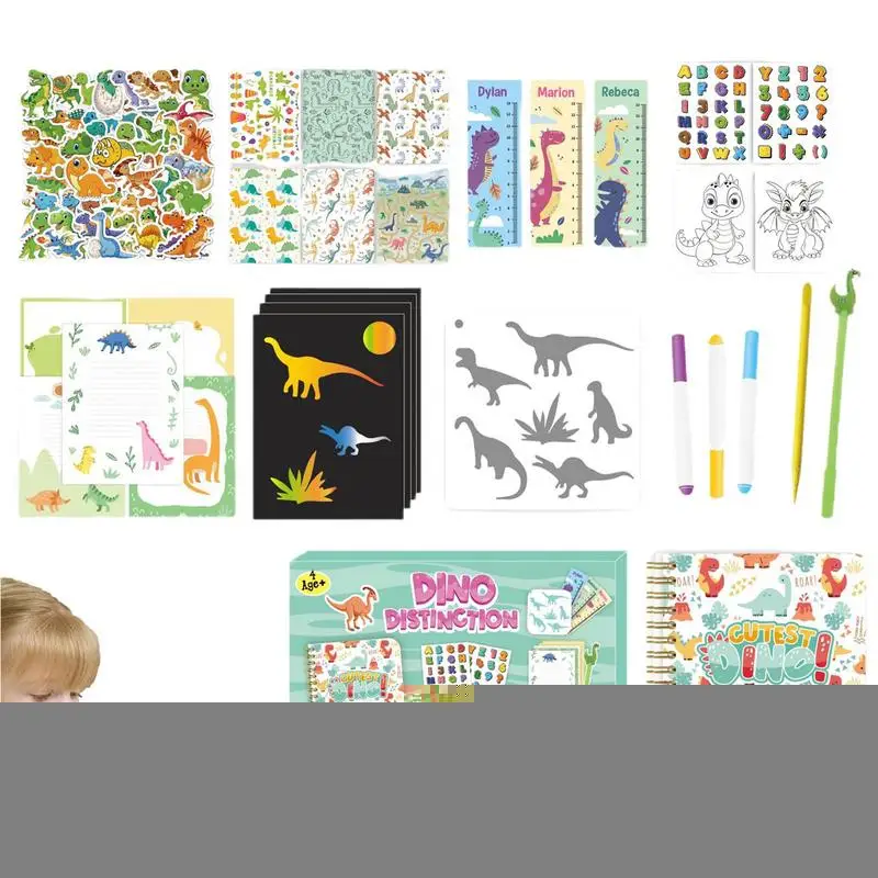 Scrapbook Diary Set Children's Dinosaur-Themed Diary Kit Toys Excellent Paper Journaling Arts Craft Kit For Ordinary Day Birthda
Scrapbook Diary Set Children's Dinosaur-Themed Diary Kit Toys Excellent Paper Journaling Arts Craft Kit For Ordinary Day Birthda