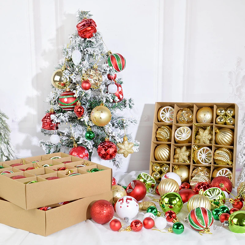 

Рождественский шар, украшения, разноцветный шар, Подарочная коробка для рождественской елки, подвесная подвеска, украшения для дома, Рождество 2024