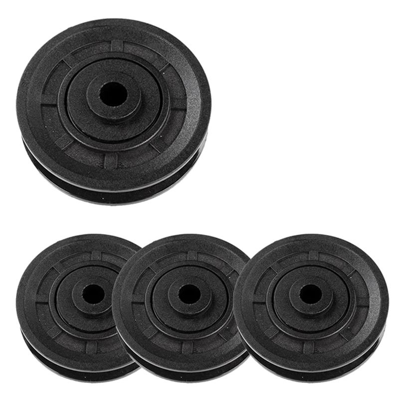 

4 Pcs Universal Diameter Wearproof Bearing Pulley Wheel Cable Gym Fitness Equipment Part