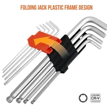 9Pcs Hex Key Allen Wrench Double-End Screwdriver Hex Set Spanner Allen Key Hexagon Flat Ball Torx Star Head Wrench Hand Tool
9Pcs Hex Key Allen Wrench Double-End Screwdriver Hex Set Spanner Allen Key Hexagon Flat Ball Torx Star Head Wrench Hand Tool