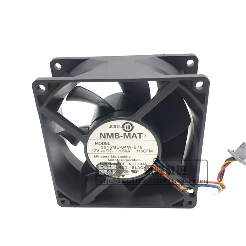 Новый 3615mL-04W-B76 9038 12В 1.60A 9 см 4-проводной ШИМ-вентилятор для охлаждения шасси сервера с контролем температуры воздуха 
Новый 3615mL-04W-B76 9038 12В 1.60A 9 см 4-проводной ШИМ-вентилятор для охлаждения шасси сервера с контролем температуры воздуха