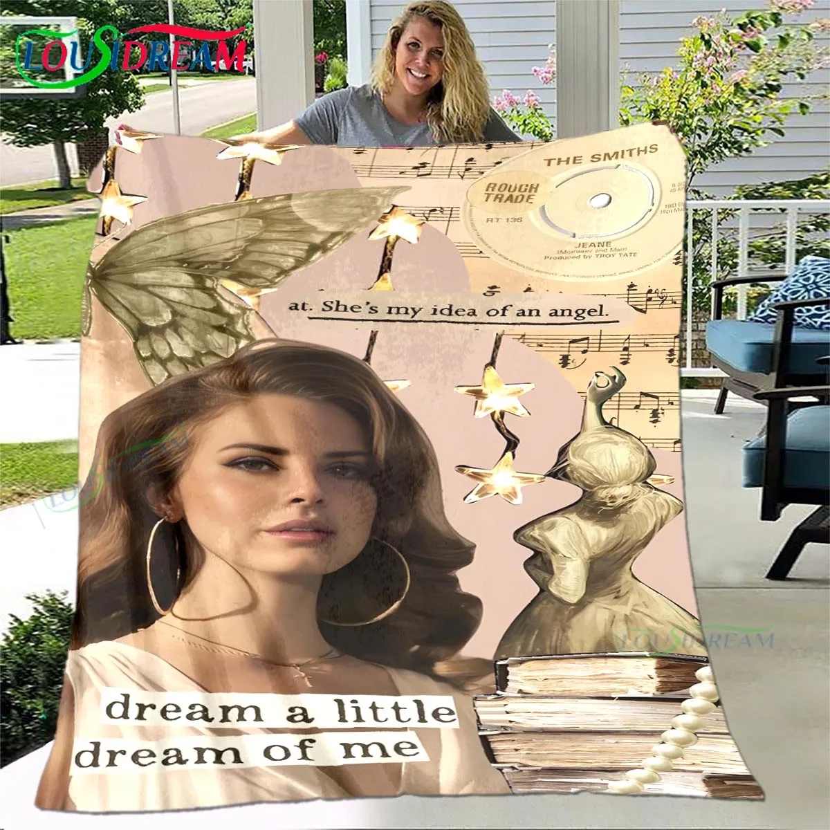 Pop Female Singer Lana Del Rey Pattern Blanket Star Art Flannel Thin Blanket Portable Home Travel Office Lunch Break Blanket
Pop Female Singer Lana Del Rey Pattern Blanket Star Art Flannel Thin Blanket Portable Home Travel Office Lunch Break Blanket