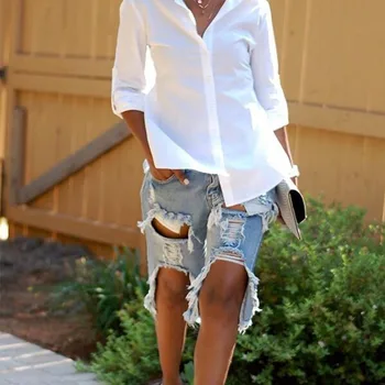 Calças Jeans Masculinas Slim Fit Biker com Zippers Decorativos: O Estilo Hip Hop Arrojado 9 Fashionable Perforated Sexy Pocket Stretch Denim Capris Baggy Jeans Women