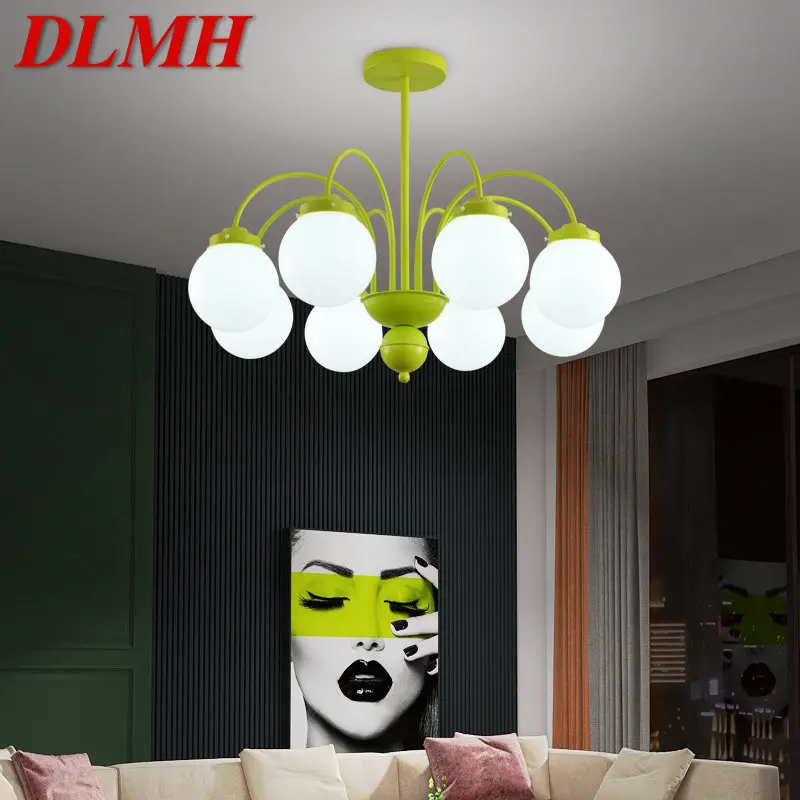 DLMH Modern Chandelier Light LED Green Glass Pendant Lamp Fixtures Creative Design for Home Living Room Bedroom
DLMH Modern Chandelier Light LED Green Glass Pendant Lamp Fixtures Creative Design for Home Living Room Bedroom