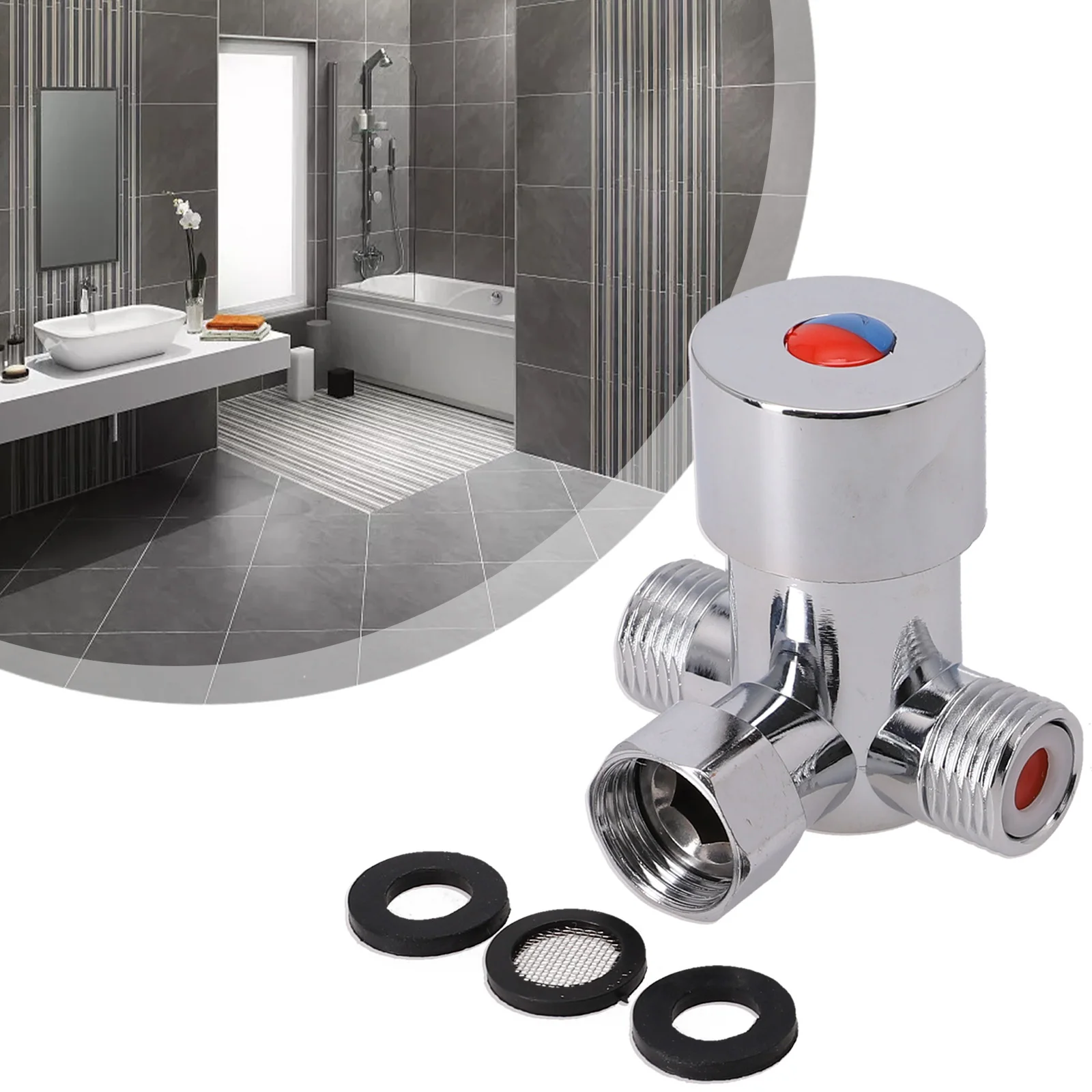 For Water Heater Inlet Valve Mixing Valve Induction Tap Thermostatic Thickened Brass Water Valver 2 In 1 Adjustable
For Water Heater Inlet Valve Mixing Valve Induction Tap Thermostatic Thickened Brass Water Valver 2 In 1 Adjustable
