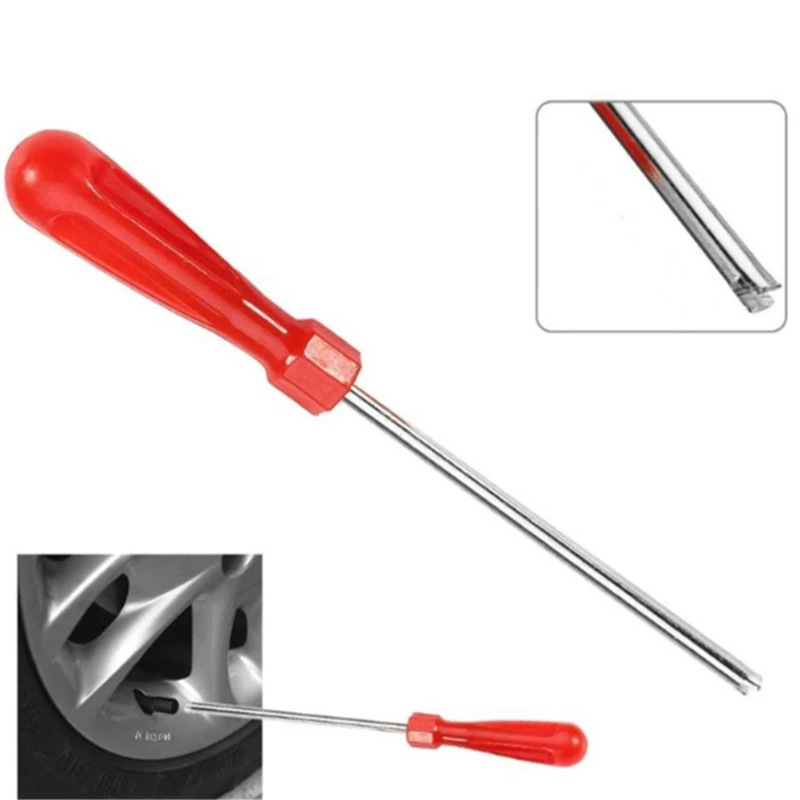 

Auto Car Bicycle Slotted Handle Tire Valve Stem Core Remover Screwdriver Tire Repair Install Tool Car-styling Accessories