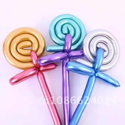 10pcs/lot Magic Tying Twisting Balloon Metallic Latex Balloon Long Shape Metal Chrome Wedding Birthday Party Decoration Supplies 
10pcs/lot Magic Tying Twisting Balloon Metallic Latex Balloon Long Shape Metal Chrome Wedding Birthday Party Decoration Supplies