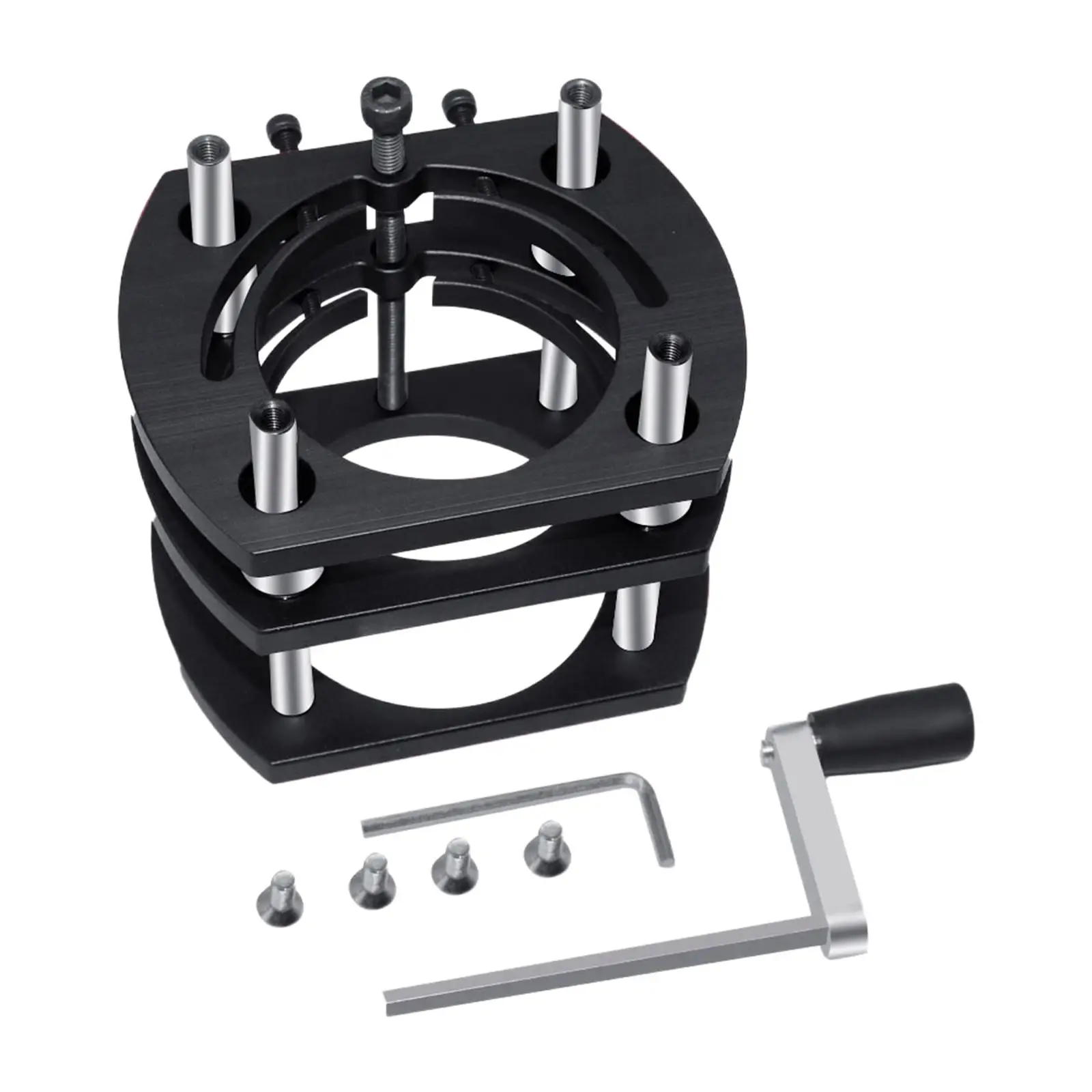 Router Lift Versatile 4 Jaw Clamping Stainless Steel Support Rod Black High Strength for Wood Router Trimmer Woodworking Tool
Router Lift Versatile 4 Jaw Clamping Stainless Steel Support Rod Black High Strength for Wood Router Trimmer Woodworking Tool