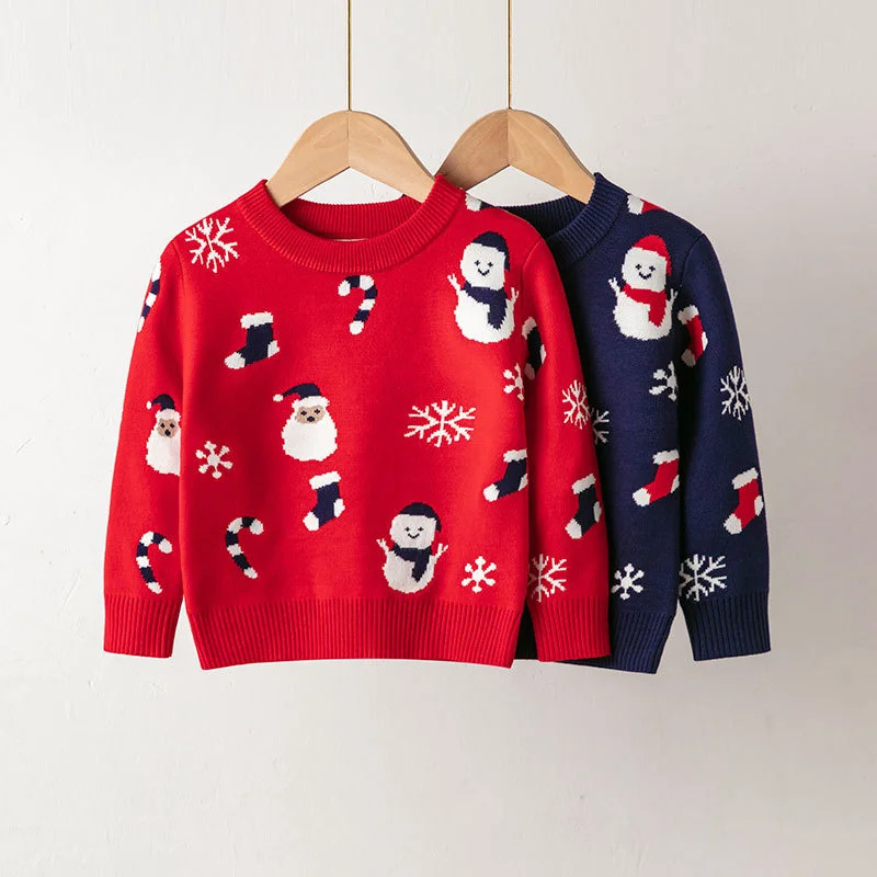 Kids Knitwear Christmas Sweater Girls Boys Casual Crew Neck Knitwear Warm Cothing Pullover Christmas Style Daily Outfit
Kids Knitwear Christmas Sweater Girls Boys Casual Crew Neck Knitwear Warm Cothing Pullover Christmas Style Daily Outfit