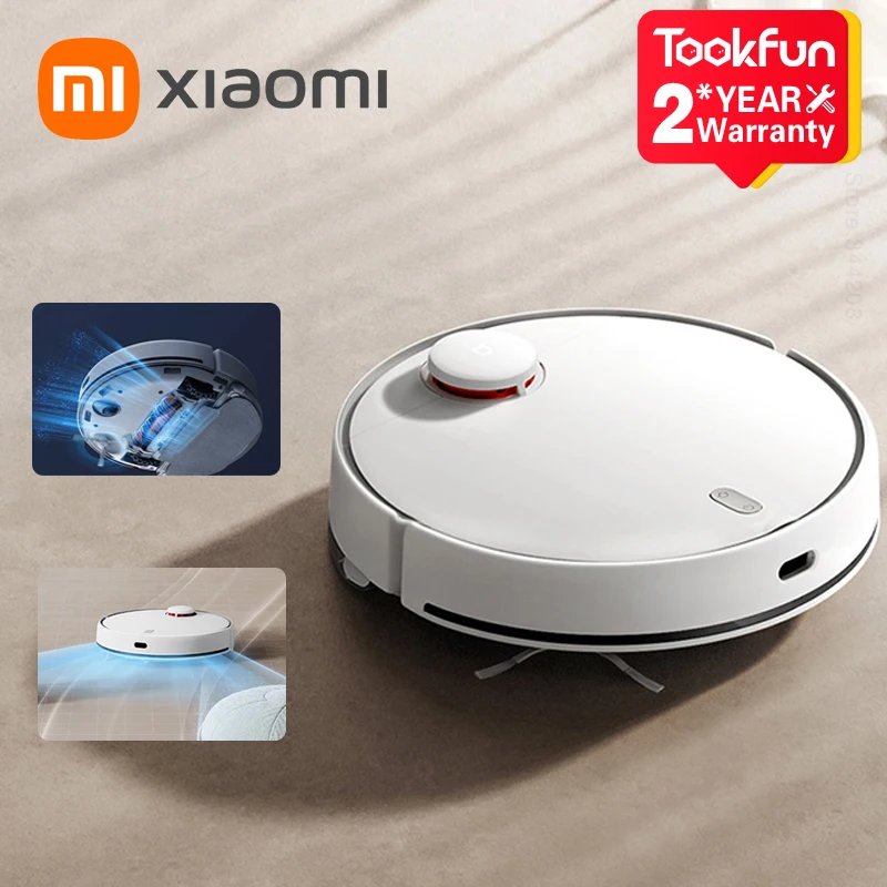 

XIAOMI MIJIA Robot Vacuum Cleaners MOP 3 4000PA Cyclone Suction Washing Mop App Smart Planned For Home Sweeping Dust LDS Scan