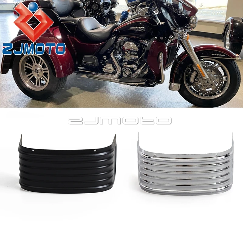 Black / Chrome Motorcycle Front Fender Skirt Trim Protector Cover For Harley Touring Tri Electra Glide Road King FLHR FLHTK 14+
Black / Chrome Motorcycle Front Fender Skirt Trim Protector Cover For Harley Touring Tri Electra Glide Road King FLHR FLHTK 14+