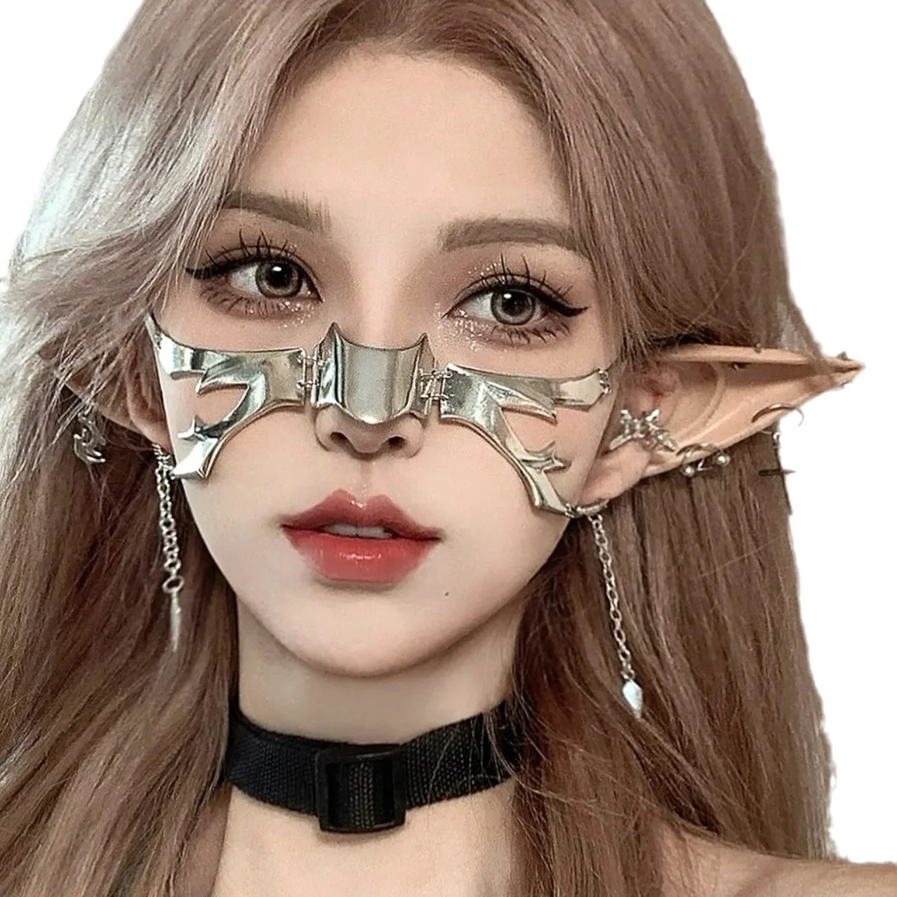 Cyberpank Mask Chin Metal Mask Female Sexy Mask Cosplay Male Cosplay Honor of Kings Face Accessory Chain Face Accessory
Cyberpank Mask Chin Metal Mask Female Sexy Mask Cosplay Male Cosplay Honor of Kings Face Accessory Chain Face Accessory