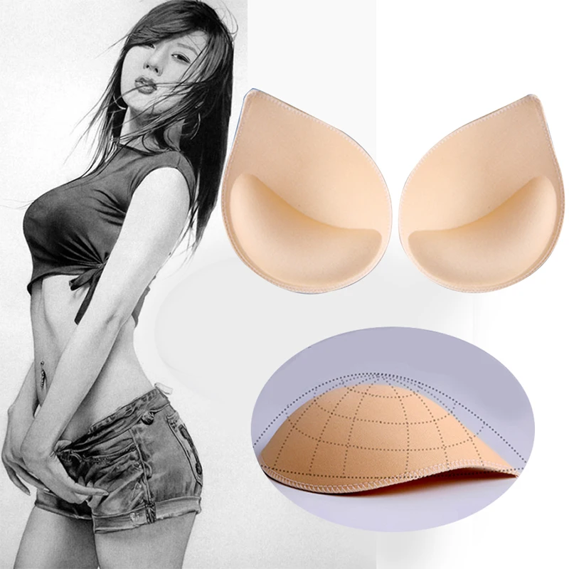 

3-1Pair Bra Padding Chest Cups for Women Swimsuit Bikini Inserts Padding Push Up Breast Enhancer Removeable Foam Sponge Bra Pads