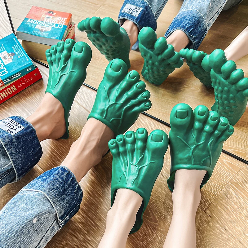 Men and Women's Green Slippers Halloween Party Fun Sandals Toe Skateboard Horror Clothing Accessories Versatile Unisex
Men and Women's Green Slippers Halloween Party Fun Sandals Toe Skateboard Horror Clothing Accessories Versatile Unisex