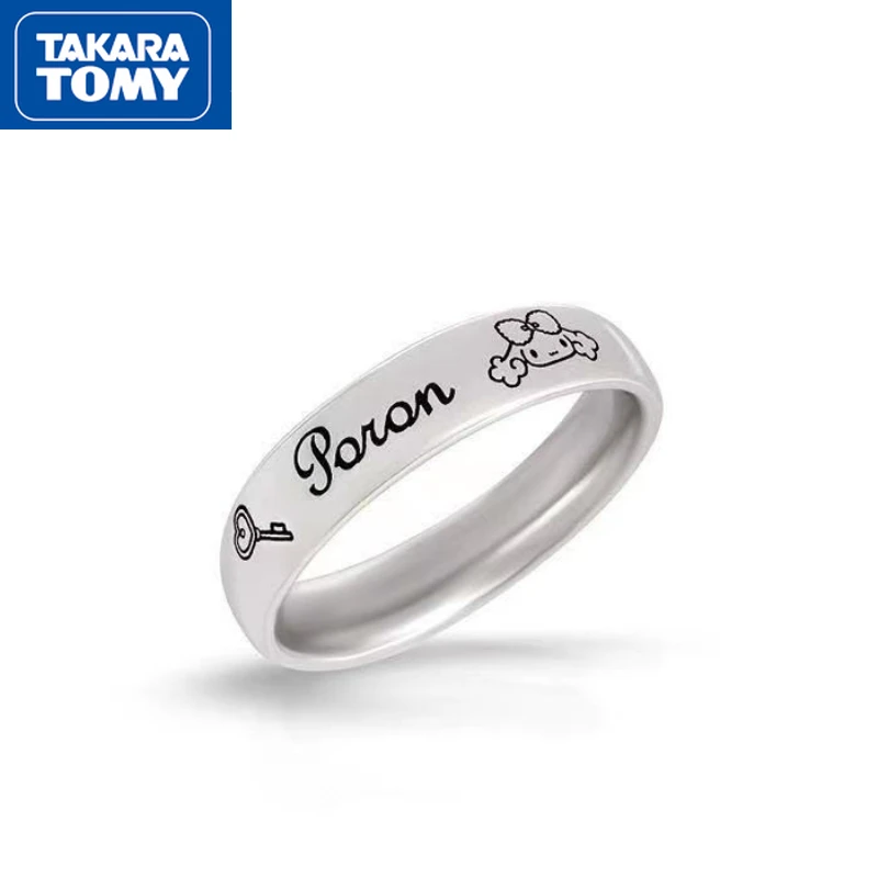 

TAKARA TOMY Hello Kitty New Adjustable Open Couple Ring Student Cartoon Cute Sterling Silver Accessories To Send Lover Gifts