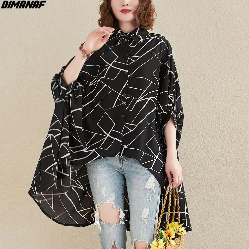 Dimanaf 2024 Plus Size Shirts Women Blouse Bat Striped Casual Cardigan Outerwear Big Size Blouse Oversize Large Black Shirts 5XL
Dimanaf 2024 Plus Size Shirts Women Blouse Bat Striped Casual Cardigan Outerwear Big Size Blouse Oversize Large Black Shirts 5XL