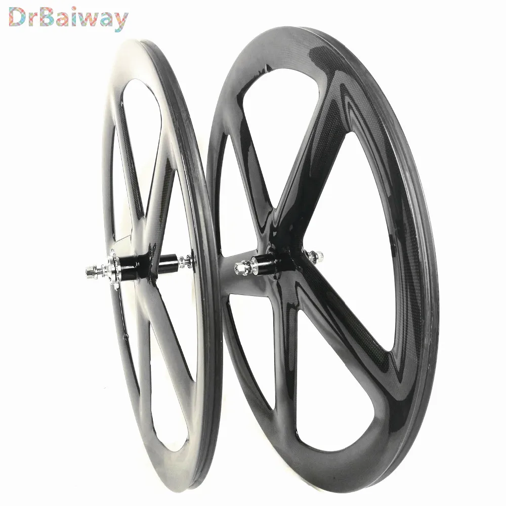 700c Carbon Wheels Road 5 Spokes Wheelset Clincher/Tubular Track 5 Spokes Wheels Fixed Gear Spokes wheels
700c Carbon Wheels Road 5 Spokes Wheelset Clincher/Tubular Track 5 Spokes Wheels Fixed Gear Spokes wheels