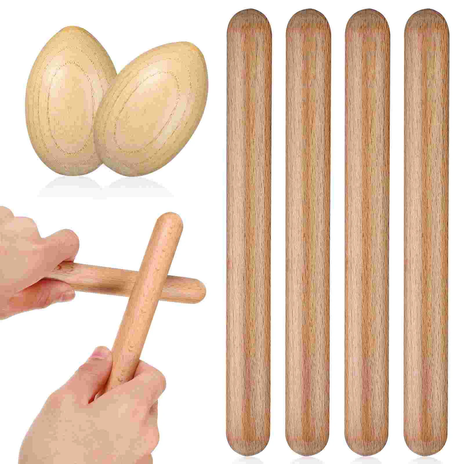 

Sand Eggs Musical Percussion Instrument Wooden Toys Infant Toddler Instruments Shaker Baby Rhythm Sticks for Kids