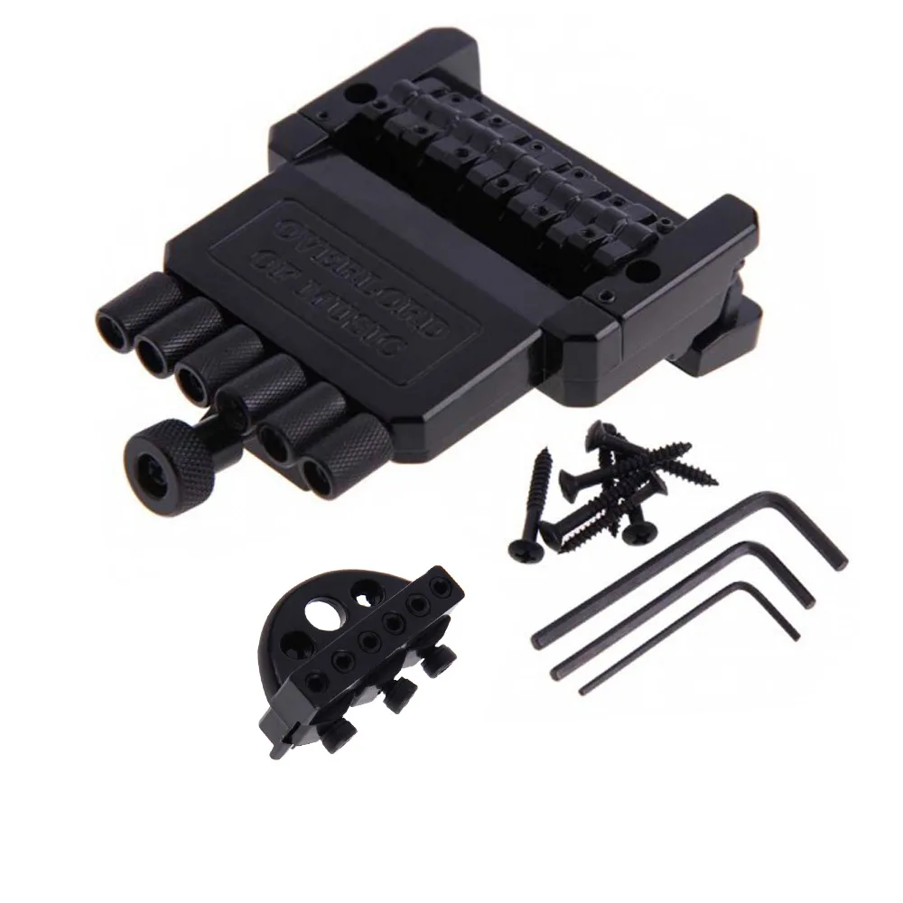 1 Set 6 String Saddle Headless Guitar Bridge Tailpiece Black for Electric Guitar Parts Replacement
1 Set 6 String Saddle Headless Guitar Bridge Tailpiece Black for Electric Guitar Parts Replacement