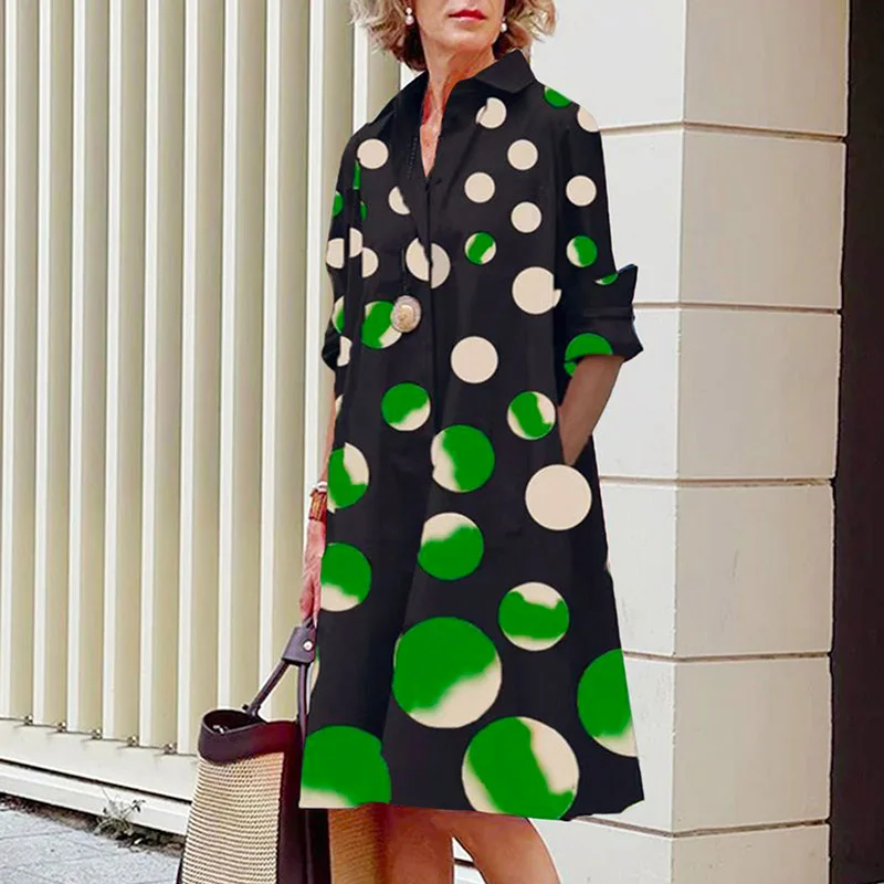Summer Explosion Popular 2024 Women's Clothing Wave Dot Printing Shirt Loose Sexy Fashion Casual Shirt Comfortable Women's Cloth
Summer Explosion Popular 2024 Women's Clothing Wave Dot Printing Shirt Loose Sexy Fashion Casual Shirt Comfortable Women's Cloth