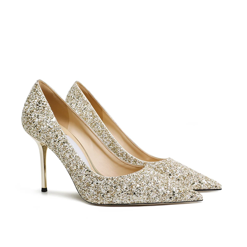 2023 Spring European and American New Women's High Heels Gradient Sequin Stiletto Heel Pointed Temperament Shoes Wedding Shoes
2023 Spring European and American New Women's High Heels Gradient Sequin Stiletto Heel Pointed Temperament Shoes Wedding Shoes