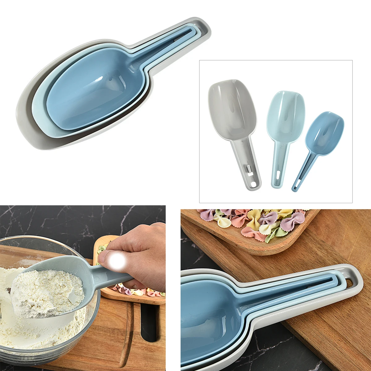 

3pcs Ice Candy Scoop Wedding Buffet Party Bar Sweet Candy Food Scoop Ice Scoop Food Spatula