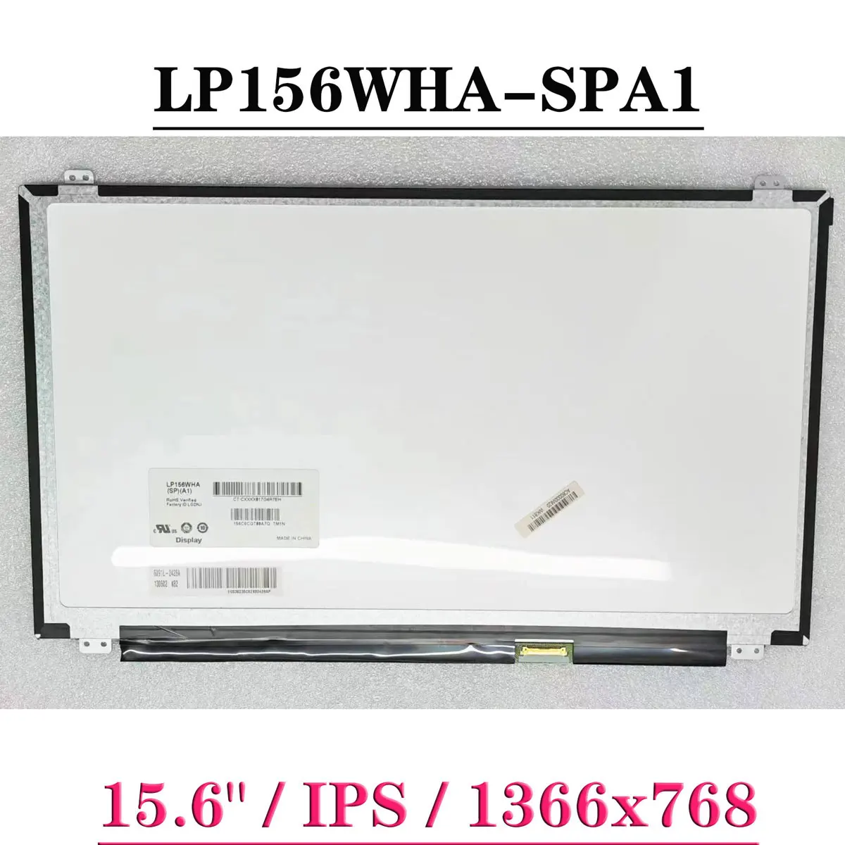 Тонкий ЖК-экран для ноутбука 15,6 дюйма, Φ EDP, 30 контактов, IPS 1366x76, 8 дисплей, замена панели матрицы
Тонкий ЖК-экран для ноутбука 15,6 дюйма, Φ EDP, 30 контактов, IPS 1366x76, 8 дисплей, замена панели матрицы
