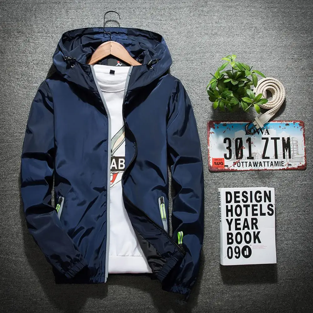 Trendy Hoodie Jacket Reflective Super Thin Men Coat Zipper Quick Dry Jacket
Trendy Hoodie Jacket Reflective Super Thin Men Coat Zipper Quick Dry Jacket