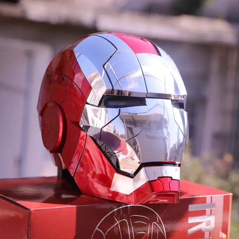 

Iron Man Tony Helmet Electric Multi-piece Opening And Closing English Voice Control 1:1 Wearable Abs Figure Toys Dolls Gifts