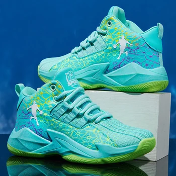 Descubra os Sapatos de Inverno Masculinos da Choes: Elegância, Conforto e Desempenho 9 Hot Sale Cheap Blue Children Basketball Sport Shoes Mesh Breathable Women Basket Sneakers Profession Kid‘s Gym Trainers Shoes