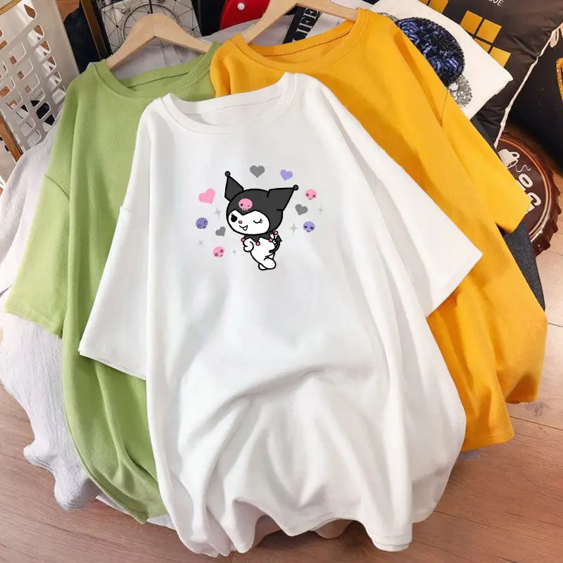Kawaii Sanrio Kuromi New Sister Dress Nightdress Summer Short-Sleeved Loose Round Neck Pajamas Women Can Be Worn Outside
Kawaii Sanrio Kuromi New Sister Dress Nightdress Summer Short-Sleeved Loose Round Neck Pajamas Women Can Be Worn Outside