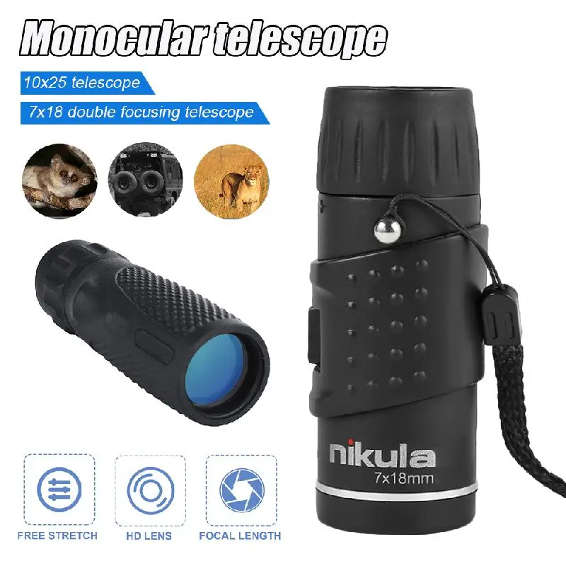 Night Vision Sports Monocular Telescope 7X18 Fully Coated Optics Hd Quality Mini Monocular Hunting Concert Spotting Scope New
Night Vision Sports Monocular Telescope 7X18 Fully Coated Optics Hd Quality Mini Monocular Hunting Concert Spotting Scope New